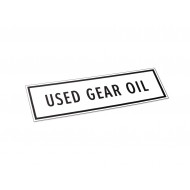 Used Gear Oil - Label